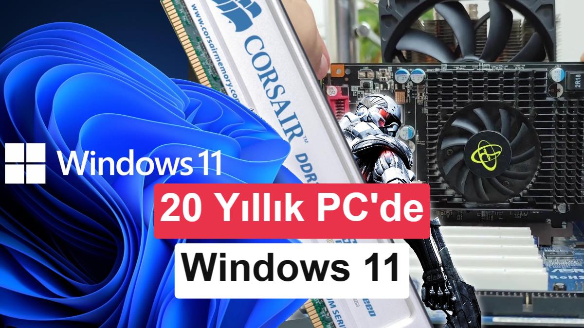 Windows 11, DDR1 tabanlı 2000’lerin PC’sinde çalıştırıldı